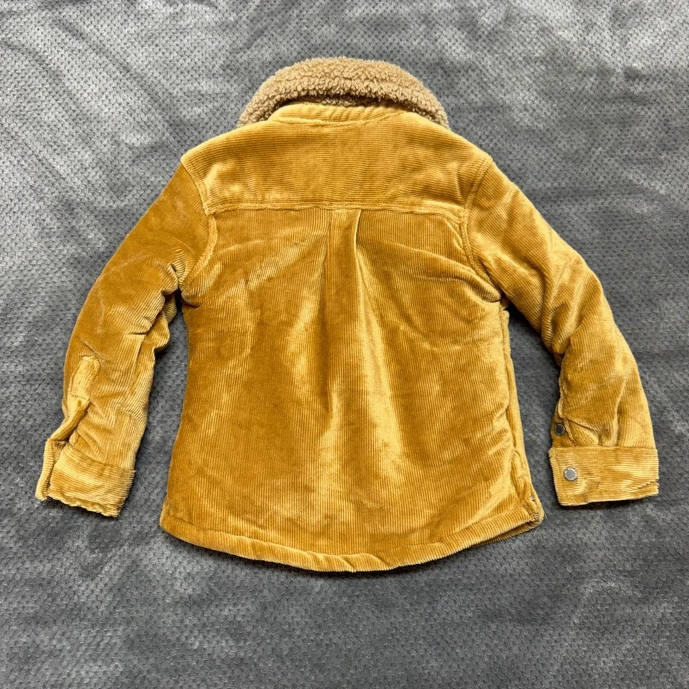 Eddie Bauer Kids 2T Corduroy Sherpa Lined Jacket Mustard Yellow EBY24964‎